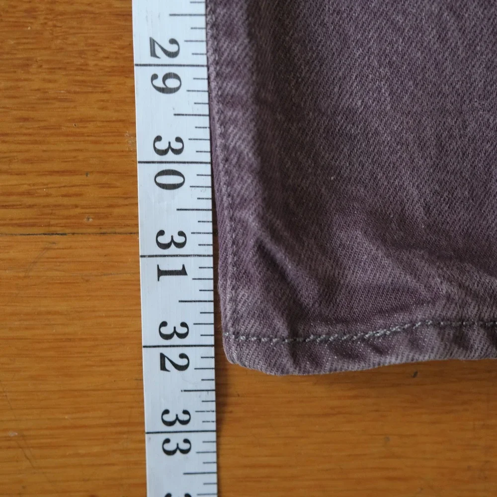 Levi's 501 Jeans Mens Purple White Oak Cone Denim Straight Leg 34x34 Heritage